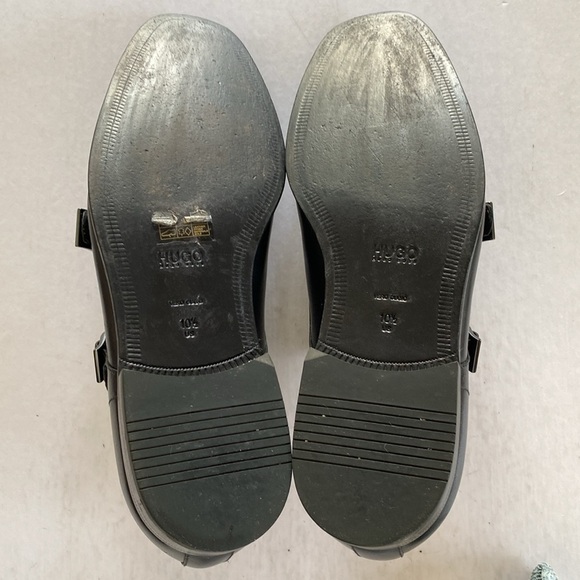 HUGO BOSS Men’s Black Smooth Leather Double Monk Strap Dress Shoes Size 10.5 US main image 6